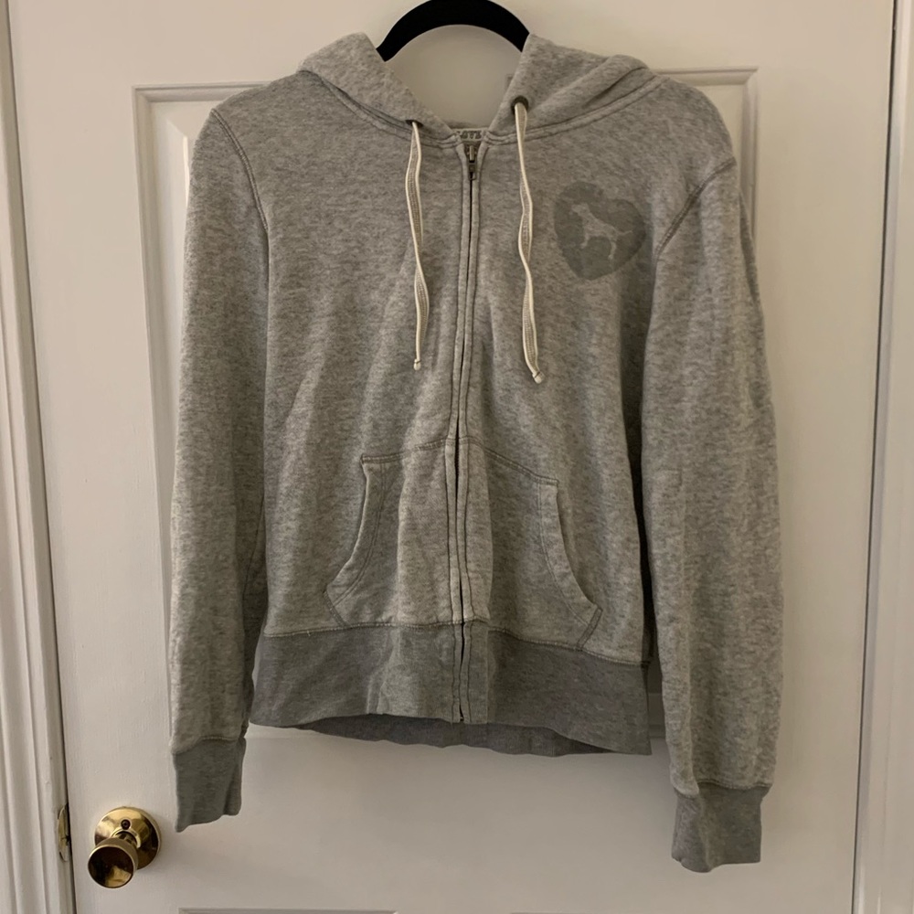 Pink Victoria Secret full zip sweatshirt